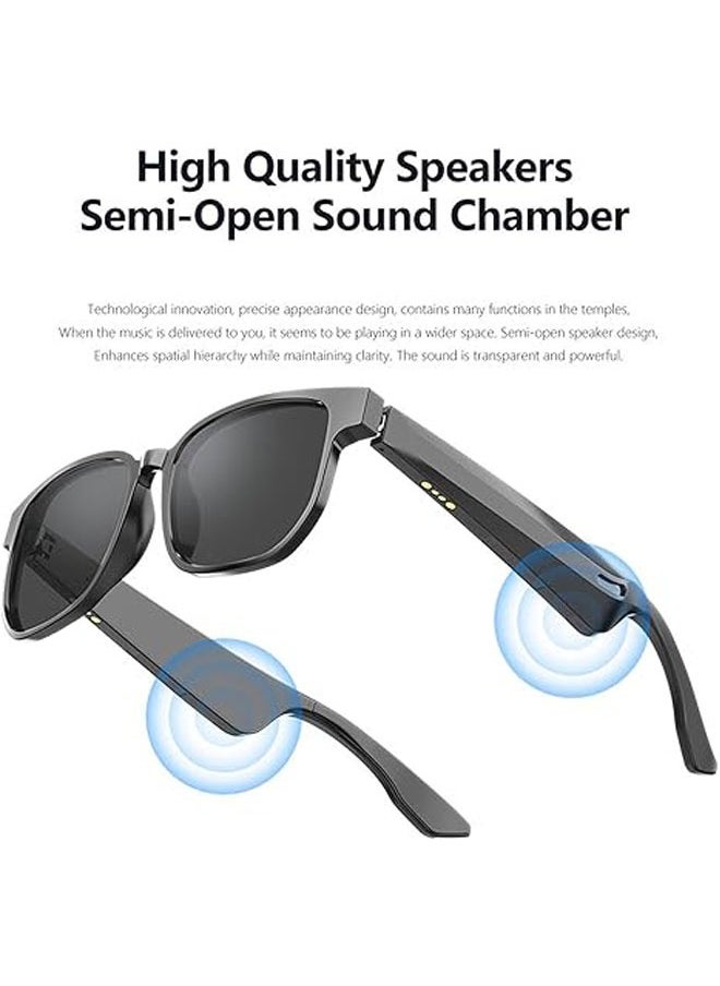 AI Smart Sunglasses with Speaker and Microphone, Anti-Blue Light UV400, Bluetooth Headset AI Audio Glasses