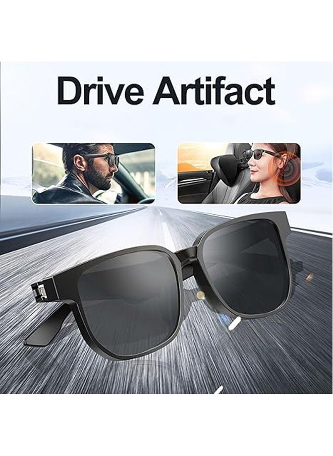 AI Smart Sunglasses with Speaker and Microphone, Anti-Blue Light UV400, Bluetooth Headset AI Audio Glasses