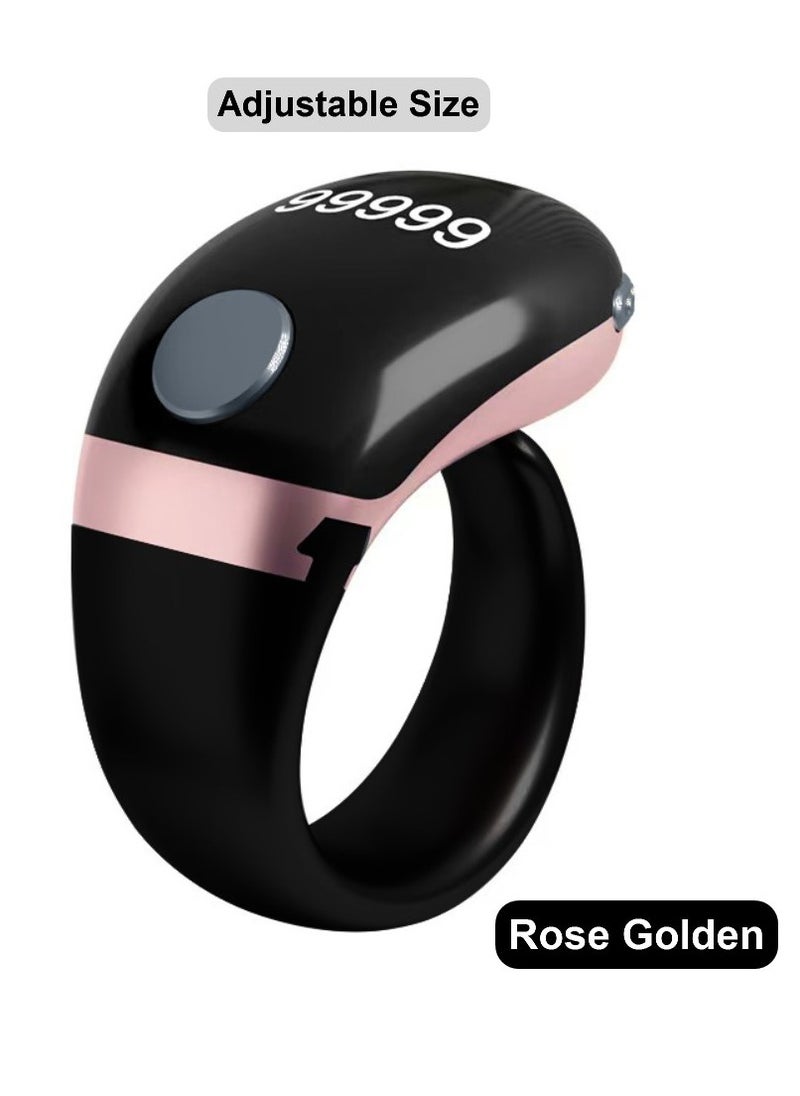 Lightweight Prayer Smart Ring, Lucky Ring, Tasbih Counter, Large Battery, OLED Display,Digital Watch Ring,Tasbeeh Beads Ring,Electronic rosary,Forgiveness Ring, Ramadan Gift,Eid al-Fitr,Daily Wear & Gift Giving,for Man & Women,TBSoon iQIBLA Zikr Ring