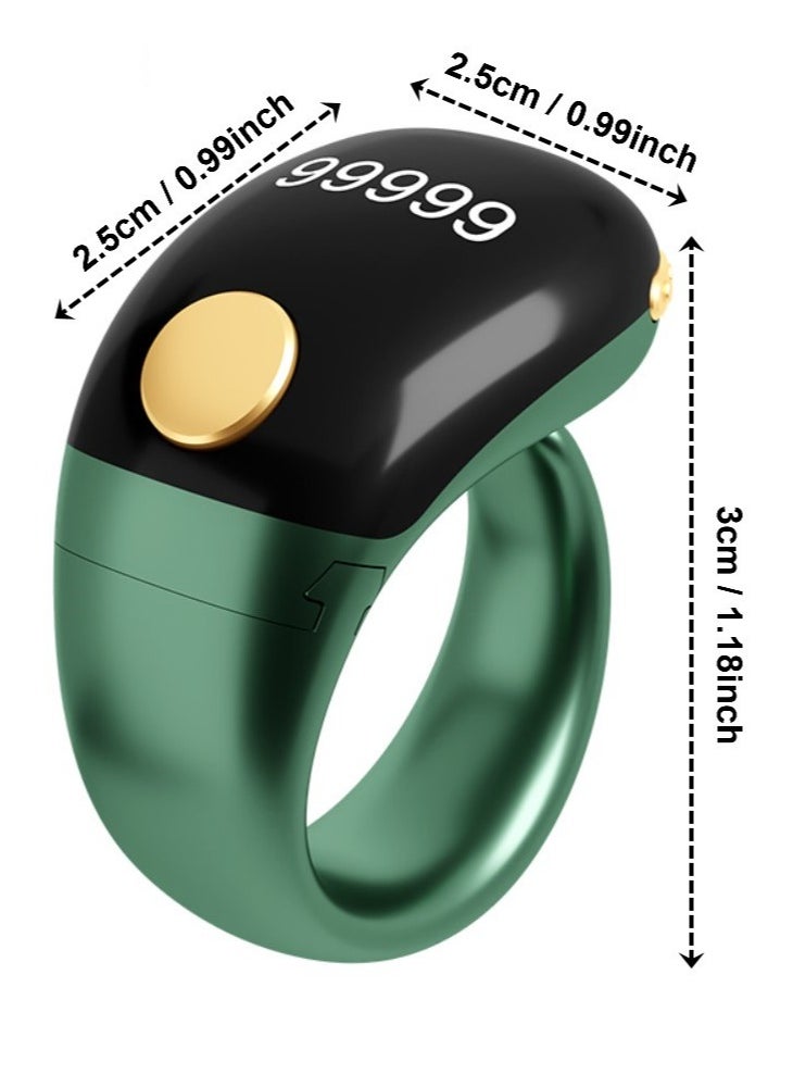 Lightweight Prayer Smart Ring, Lucky Ring, Tasbih Counter, Large Battery, OLED Display,Digital Watch Ring,Tasbeeh Beads Ring,Electronic rosary,Forgiveness Ring, Ramadan Gift,Eid al-Fitr,Daily Wear & Gift Giving,for Man & Women,TBSoon iQIBLA Zikr Ring