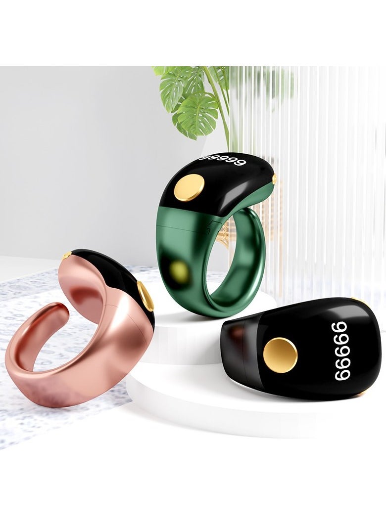 Lightweight Prayer Smart Ring, Lucky Ring, Tasbih Counter, Large Battery, OLED Display,Digital Watch Ring,Tasbeeh Beads Ring,Electronic rosary,Forgiveness Ring, Ramadan Gift,Eid al-Fitr,Daily Wear & Gift Giving,for Man & Women,TBSoon iQIBLA Zikr Ring