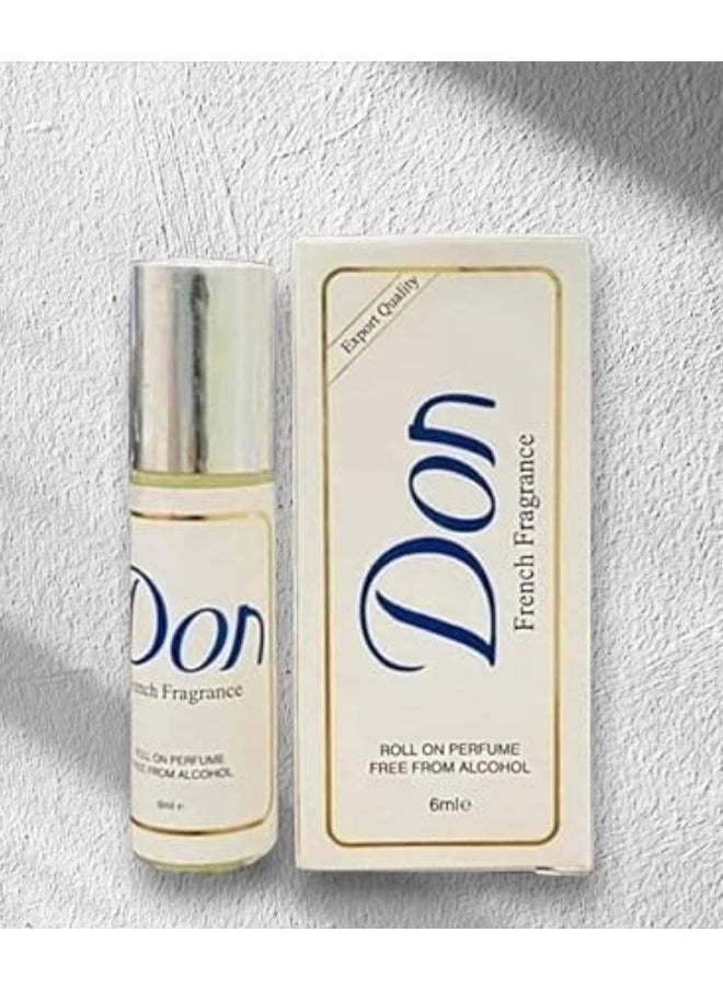 French Fragrance Roll On Perfume 6ml 6 Pcs