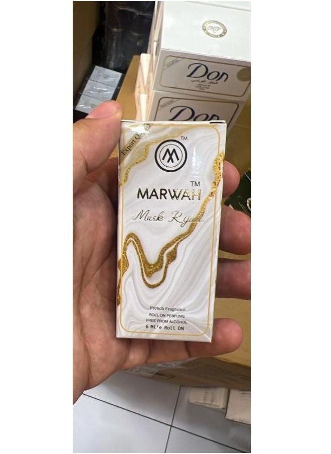 Musk Ryal French Fragrance Roll On Perfume 6 ml 12 Pcs