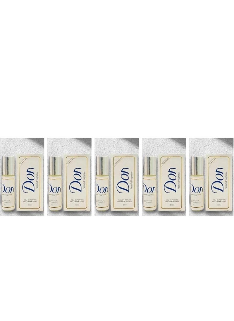 French Fragrance Roll On Perfume 6ml 5 Pcs