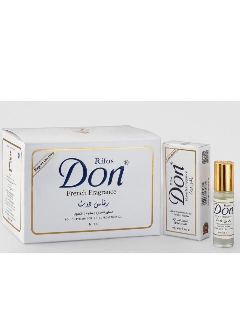 French Fragrance Roll On Perfume 6ml 12 Pcs