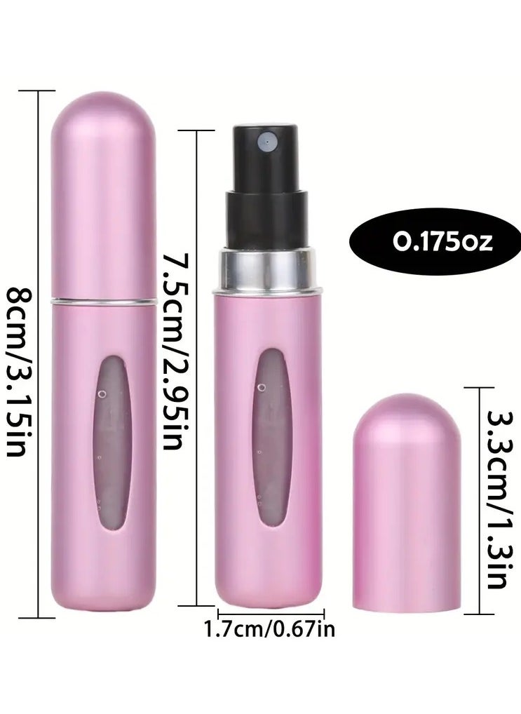 1PC  Refillable Mini Spray Bottle - 5ml, Cologne & Perfume Sub-Transfer Bottle, Small And Portable Size For Travel Or Convenient Storage, Beauty & Cosmetic Accessories