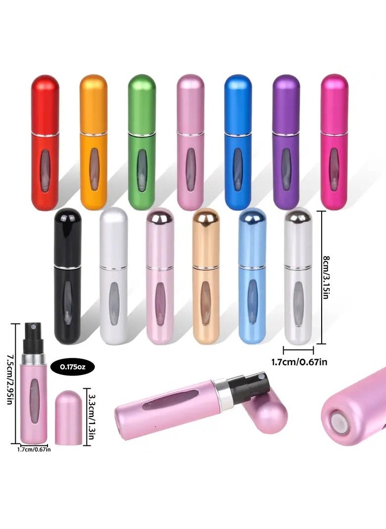 1PC  Refillable Mini Spray Bottle - 5ml, Cologne & Perfume Sub-Transfer Bottle, Small And Portable Size For Travel Or Convenient Storage, Beauty & Cosmetic Accessories