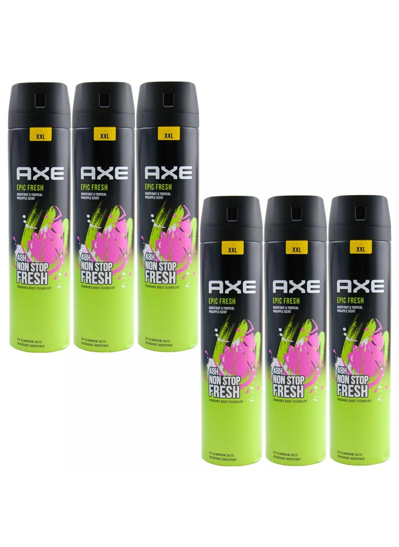 Deo Spray EPIC FRESH 48H Protection (6x250ml)