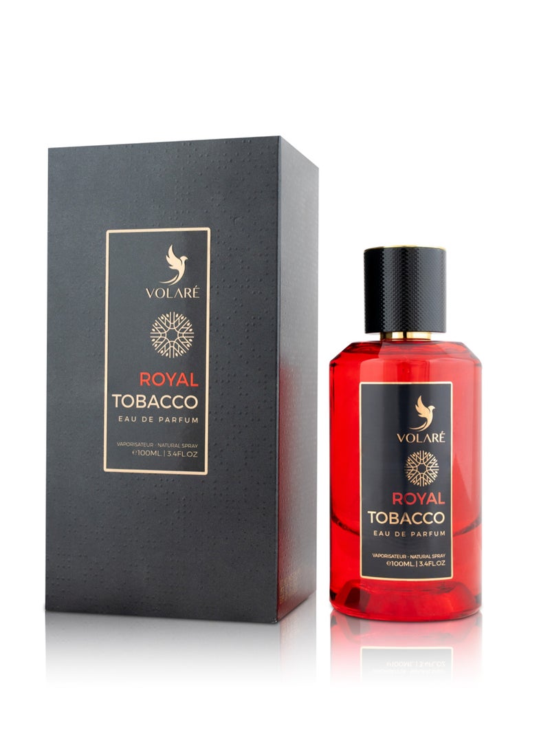 Volare Royal Amber Oud, Eau De Perfume for Men - 100ml | Spiced Smoky Scent with Oud, Apple & Vanilla