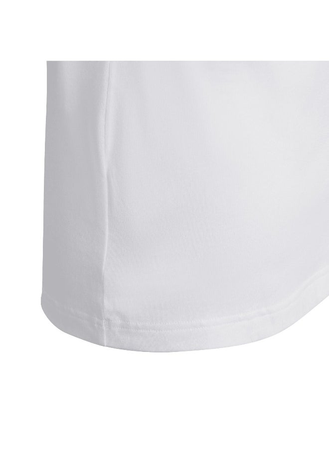 adidas U Fi 3S T White Training T-Shirts 7-8Y