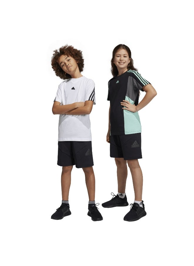 adidas U Fi Logo Sh Black Training Shorts 7-8Y