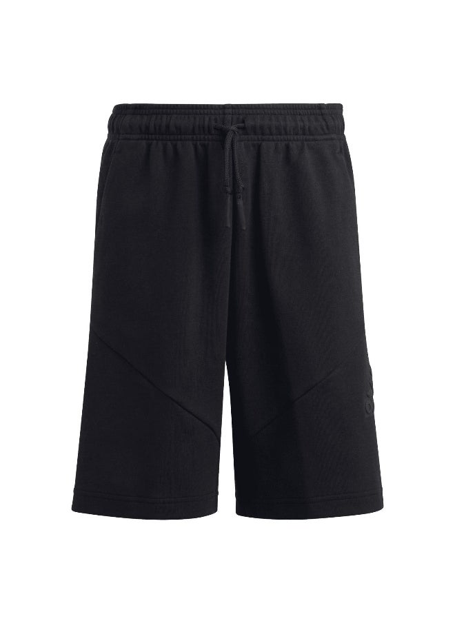 adidas U Fi Logo Sh Black Training Shorts 7-8Y