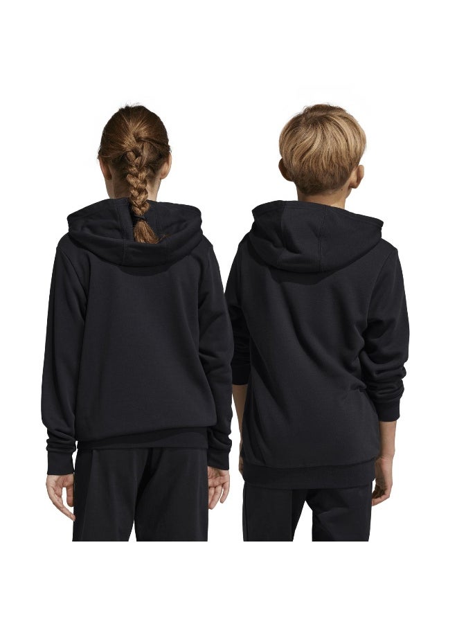 adidas U Bl Hoodie Black Training Sweatshirts 7-8Y