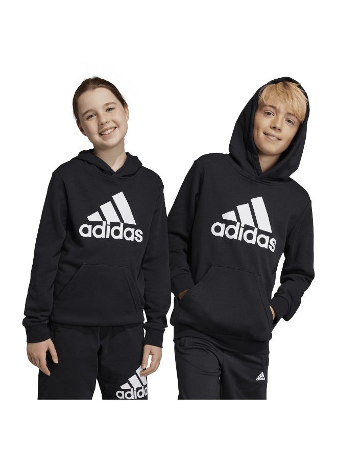 adidas U Bl Hoodie Black Training Sweatshirts 7-8Y