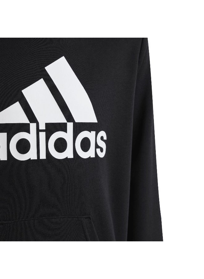 adidas U Bl Hoodie Black Training Sweatshirts 7-8Y