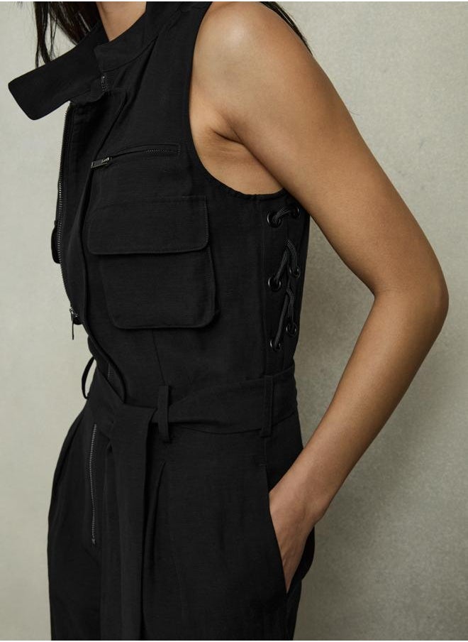 Utility Pocket Jumpsuit