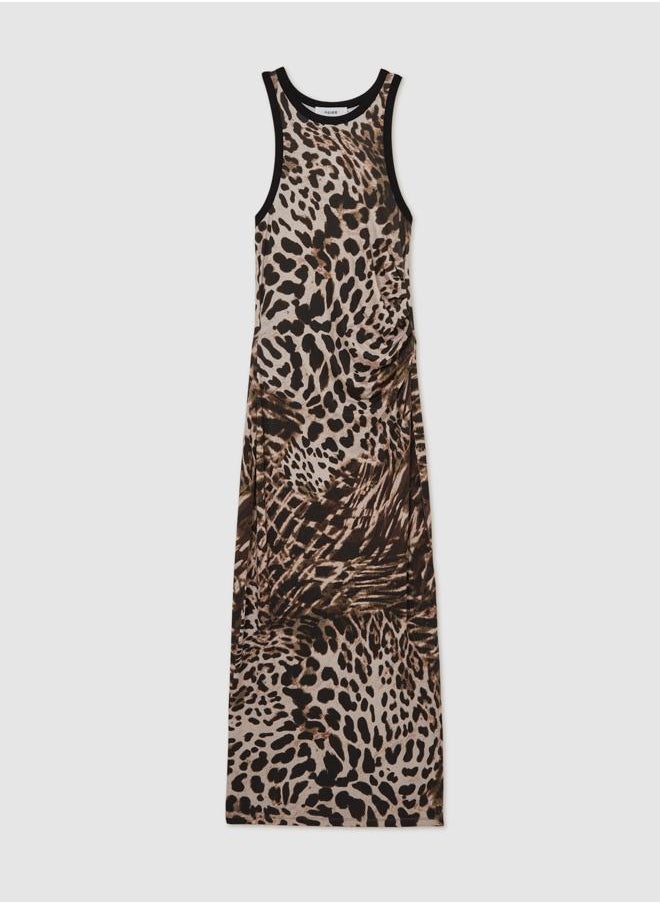 Printed Jersey Bodycon Dress