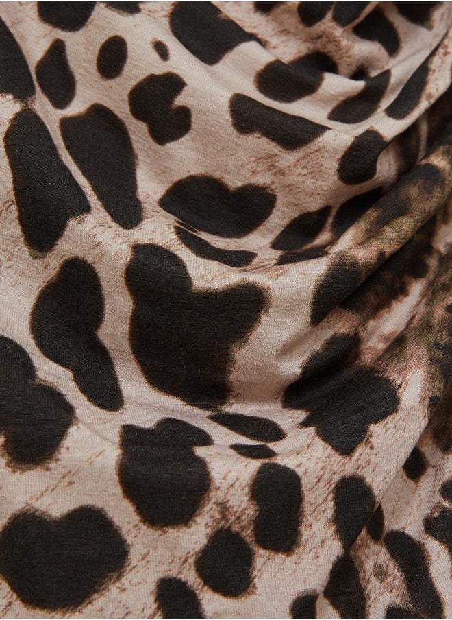 Printed Jersey Bodycon Dress
