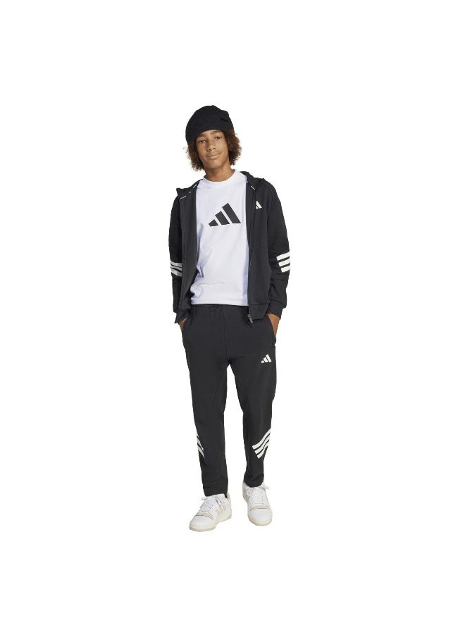 adidas future icons 3 stripes full zip track unisex hooded top