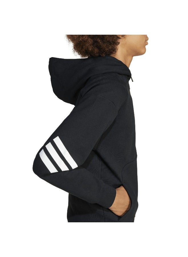 adidas future icons 3 stripes full zip track unisex hooded top