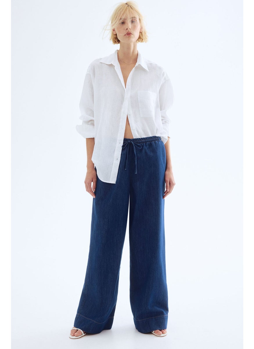 Denim Pull-On Trousers