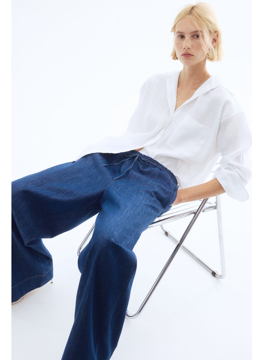 Denim Pull-On Trousers