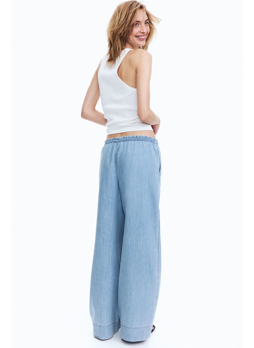 Denim Pull-On Trousers