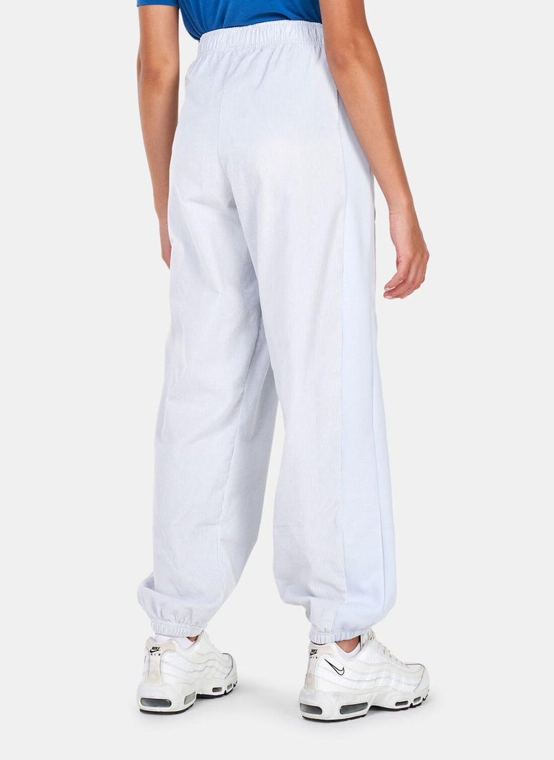 Women's High-Waisted Corduroy Fleece Pants