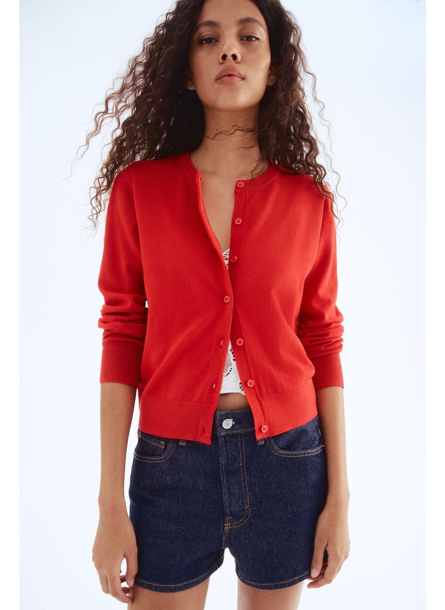 Fine-Knit Cardigan