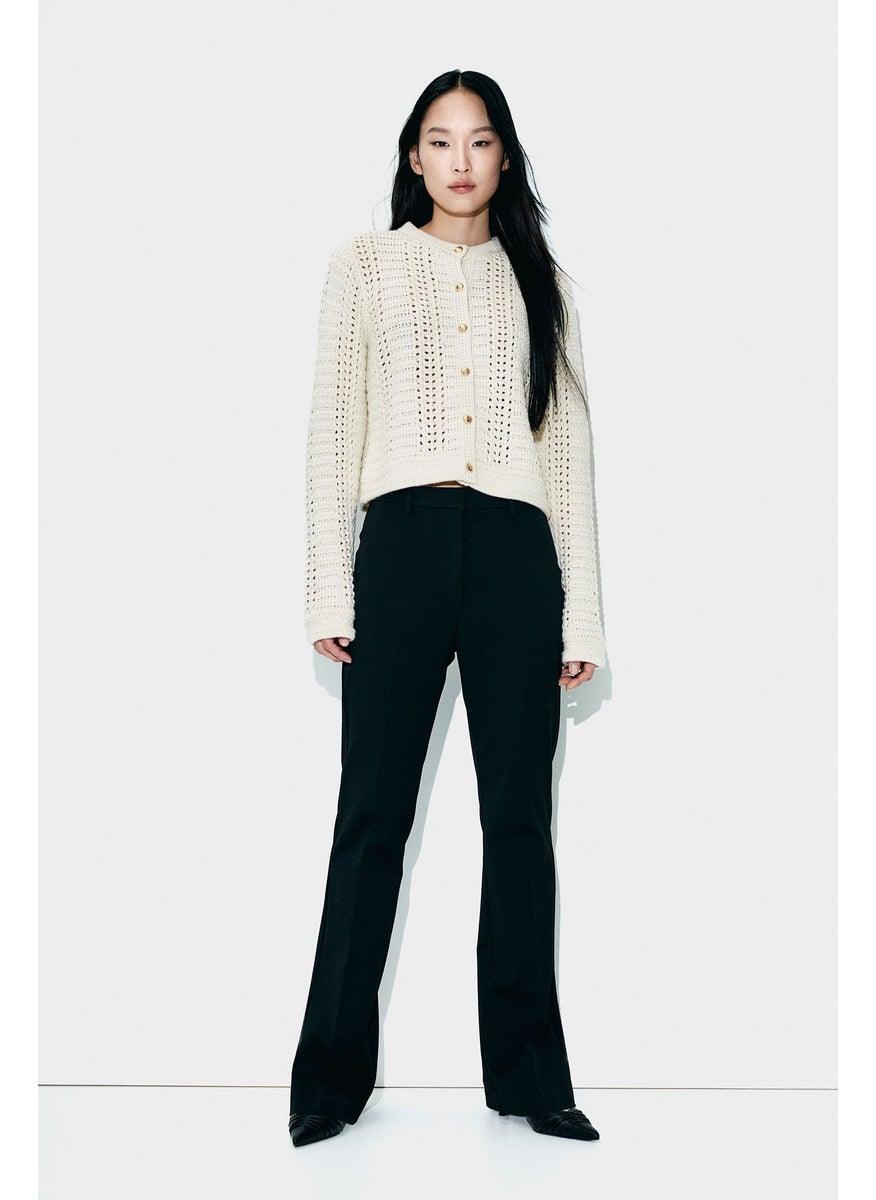 Pointelle-Knit Cardigan