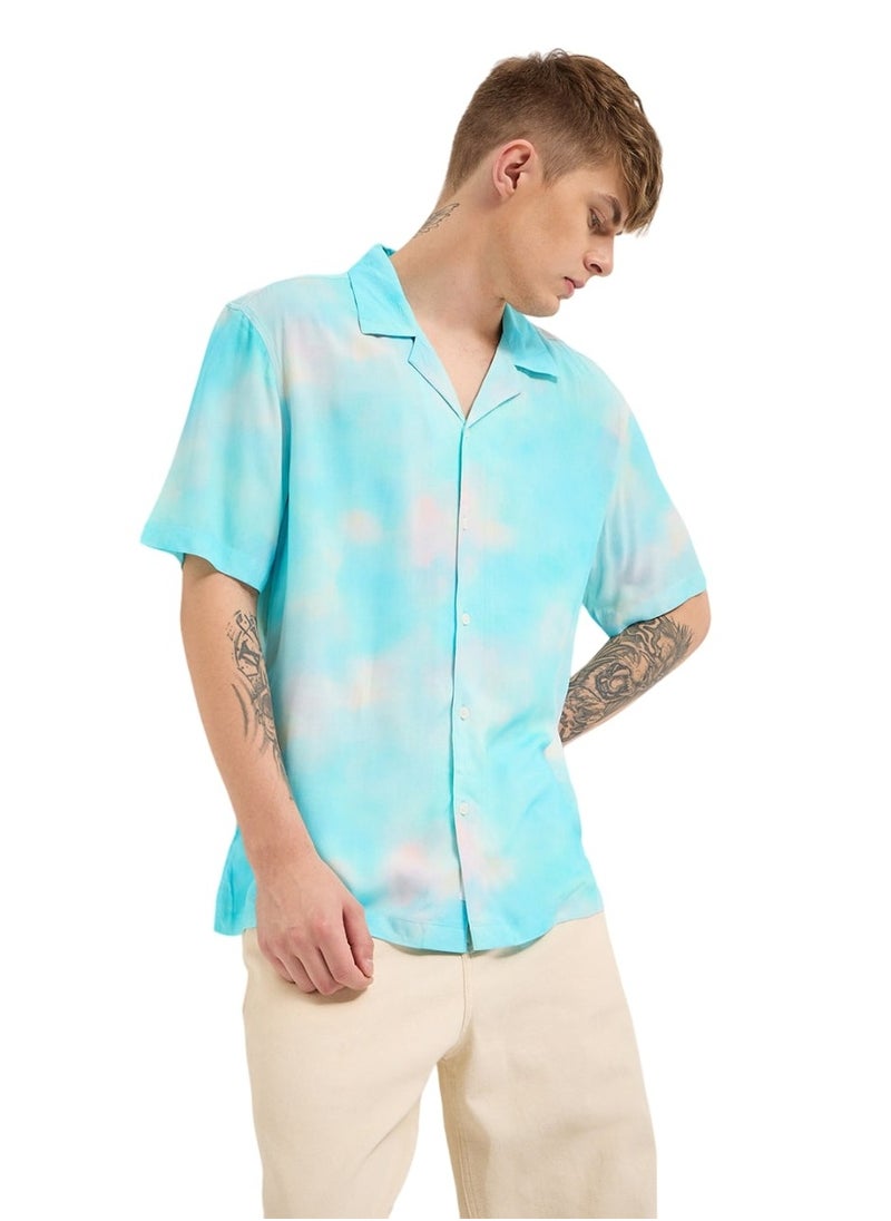Rayon Shirt for Men | Slim Fit, Short Sleeve, Casual or Formal Button-Down | Soft, Breathable Fabric for Work, Everyday, & All-Season Wear in Stylish