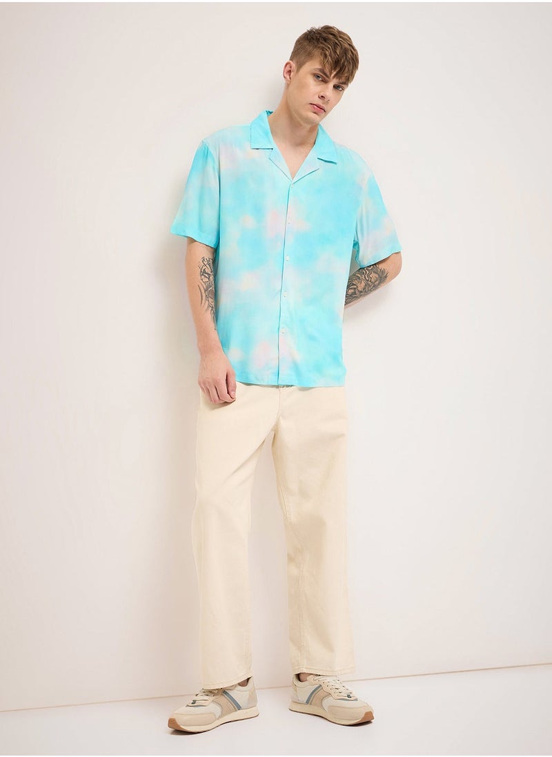Rayon Shirt for Men | Slim Fit, Short Sleeve, Casual or Formal Button-Down | Soft, Breathable Fabric for Work, Everyday, & All-Season Wear in Stylish