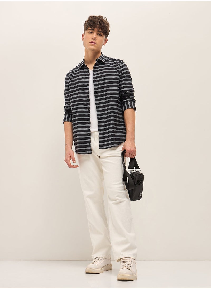 Cotton Shirt for Men | Slim Fit, Long Sleeve, Casual & Formal Wear | Soft, Breathable Fabric for Office, Everyday, & All-Season Use in Classic & Trendy