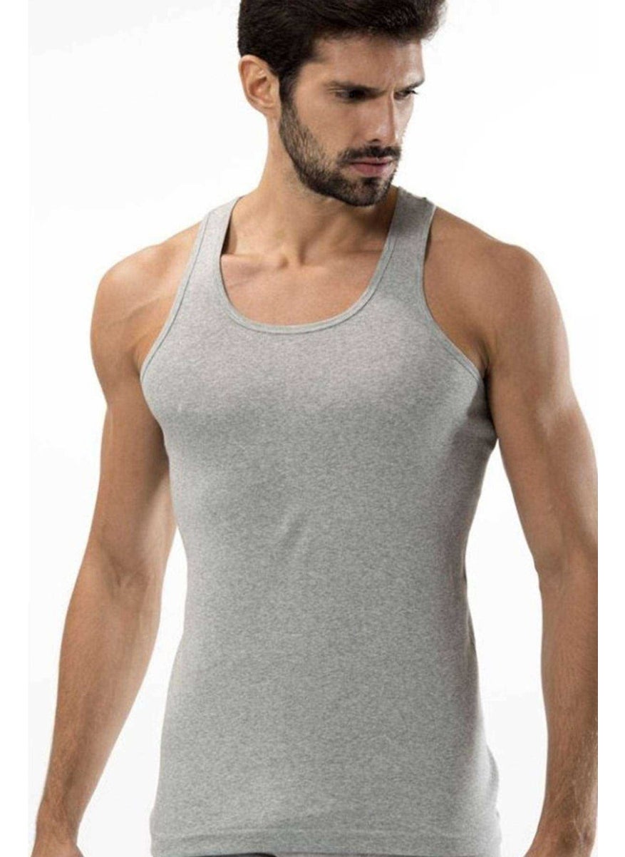 3 Pieces Ribana Sports Men's Gray Undershirt 0118