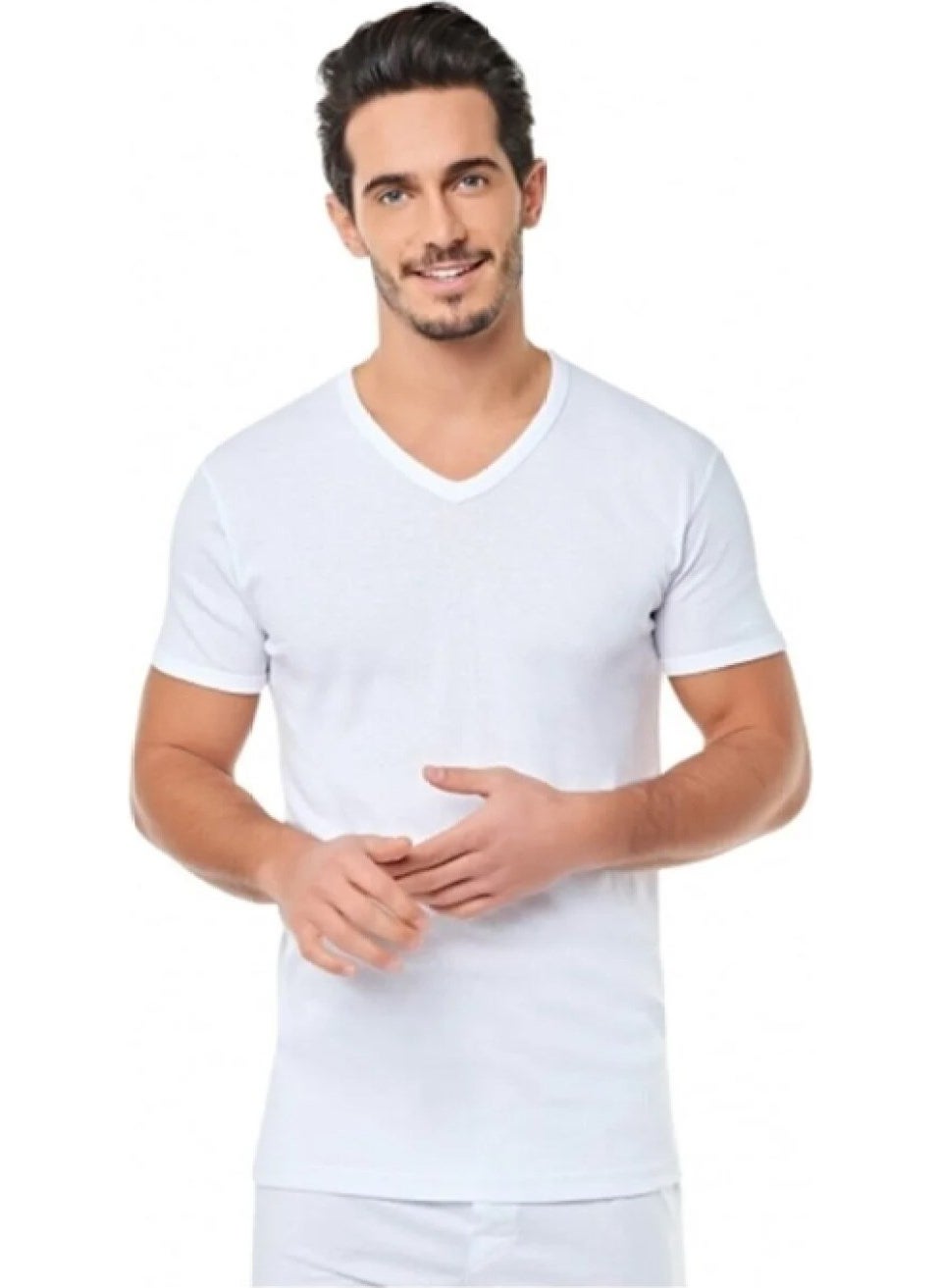 Passion Men's Rib V Neck Men's Undershirt 6 'Pack
