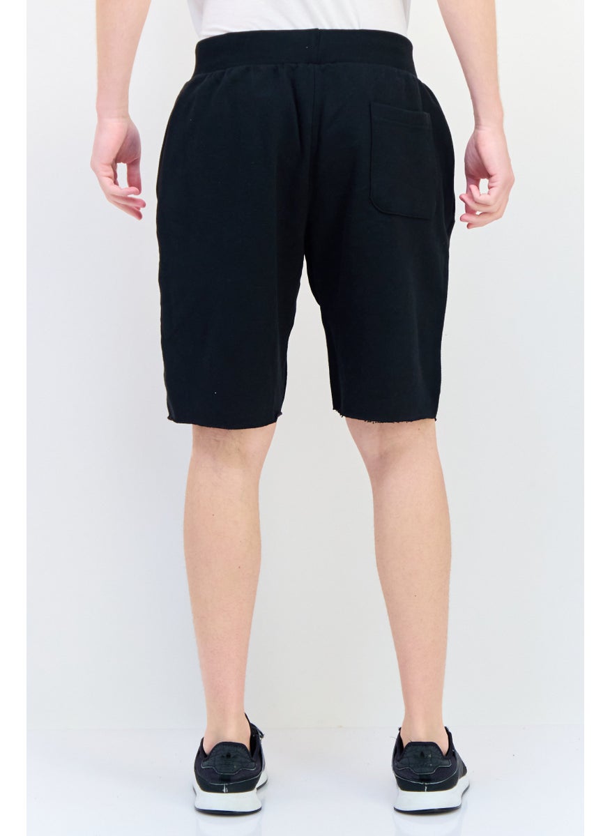 Men Sportswear Fit Running Shorts, Black