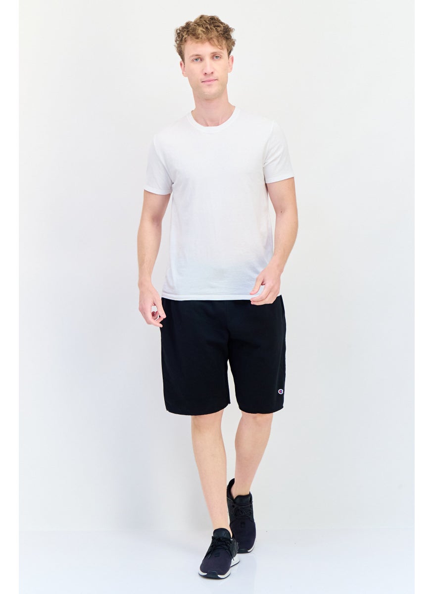 Men Sportswear Fit Running Shorts, Black