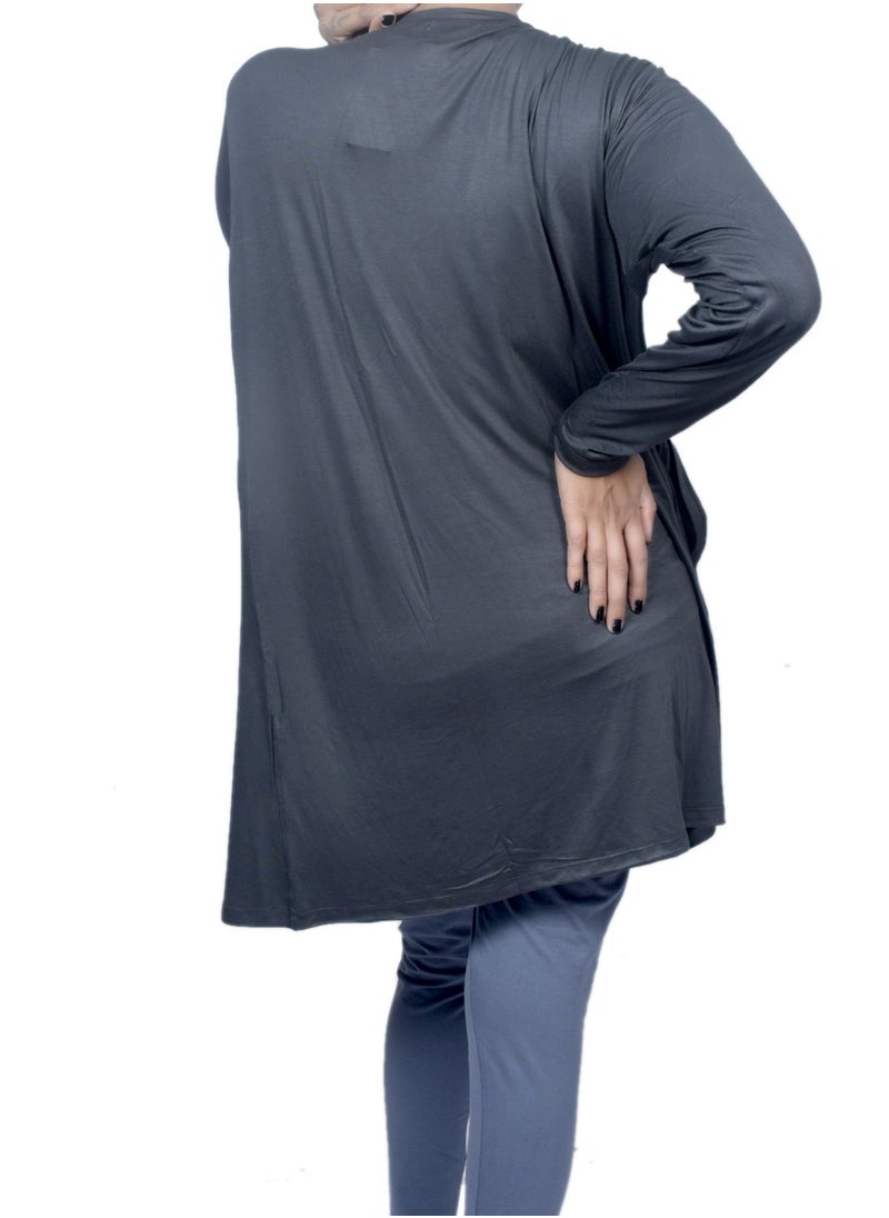 Longline Maternity Shrug With Long Sleeves