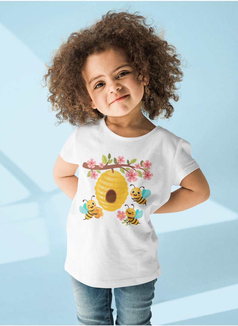 BEE-HIVES T-SHIRT DESIGN FOR KIDS