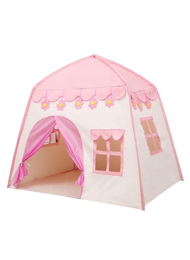 Children's Game Tent, Princess Castle Toy Tent, Large Fairy Tale House Gift Toys, Toddler Playhouse for Indoor and Outdoor Fairy Tent (Pink)