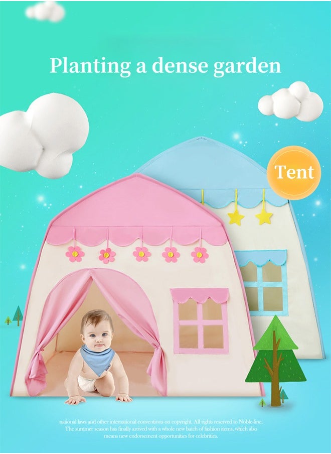 Children's Game Tent, Princess Castle Toy Tent, Large Fairy Tale House Gift Toys, Toddler Playhouse for Indoor and Outdoor Fairy Tent (Pink)