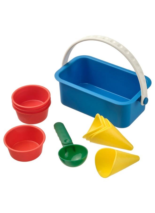 10-piece sand ice-cream set, multicolour