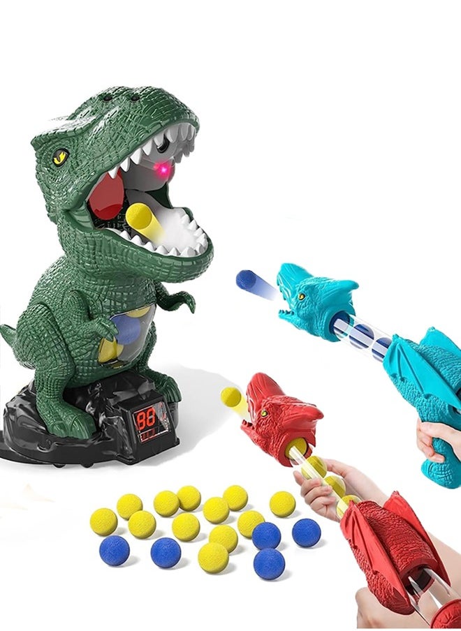 Dinosaur Shooting Toys for 4 5 6 7 8 Year Old Boys, Movable Target Shooting Game Dinosaur , Score Record, LED & Sound for Kids 4 5 6 7 8 9 10 Years Old