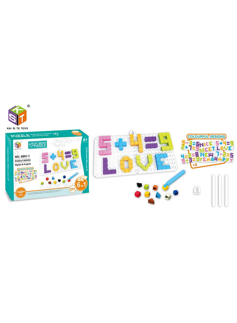 148-piece DIY Colorful Puzzle