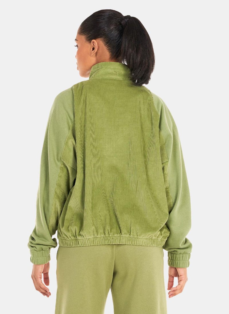 Women's Air Corduroy Fleece Full-Zip Jacket