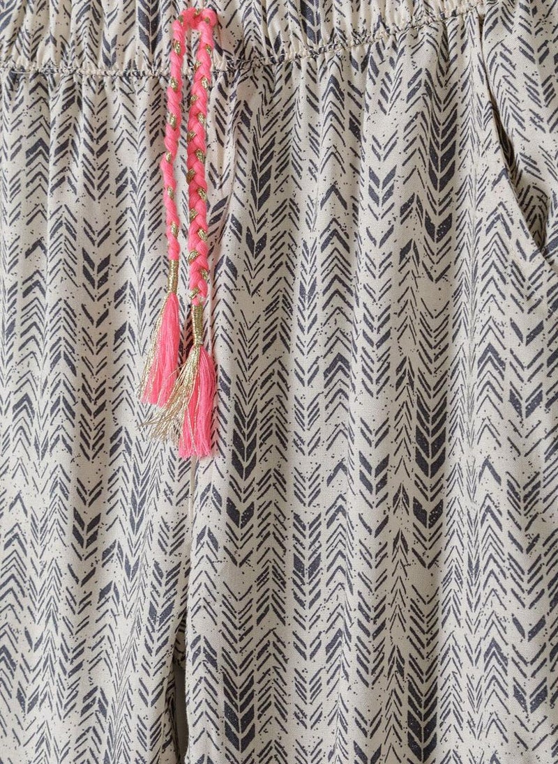 Girls Printed Harem Pant