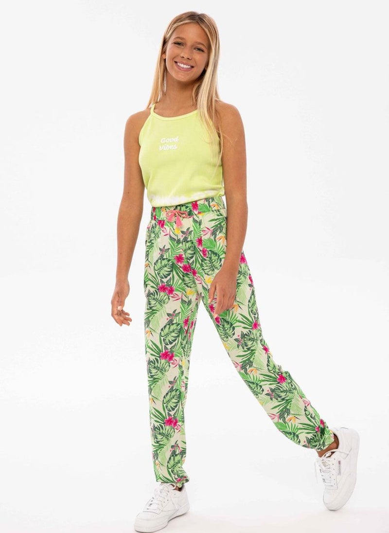 Girls Printed Harem Pant