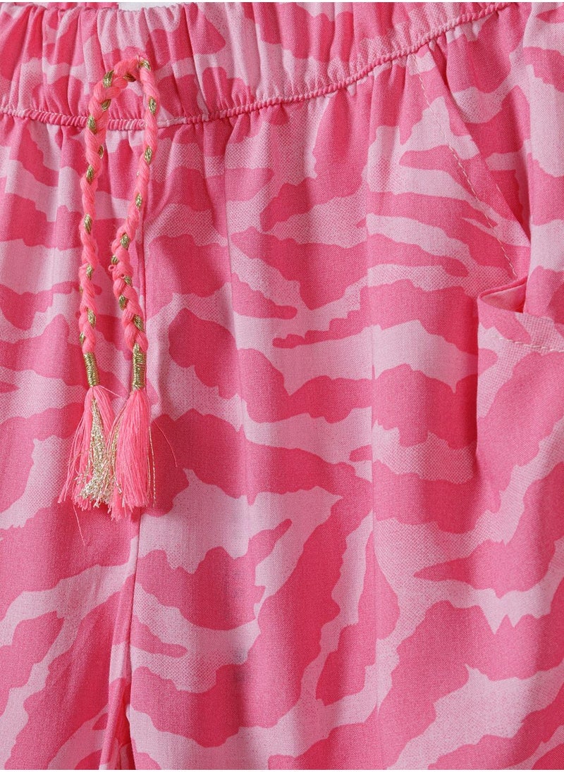 Girls Printed Harem Pant