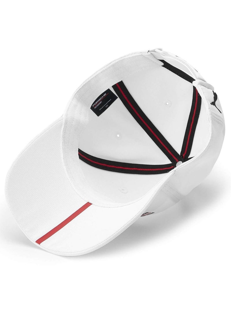 Porsche Motorsport Adults Baseball Cap White