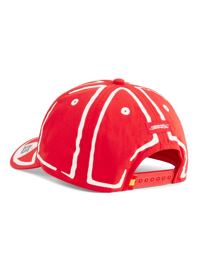 Scuderia Ferrari Carlos Sainz Las Vegas Cap By Artist Joshua Vides